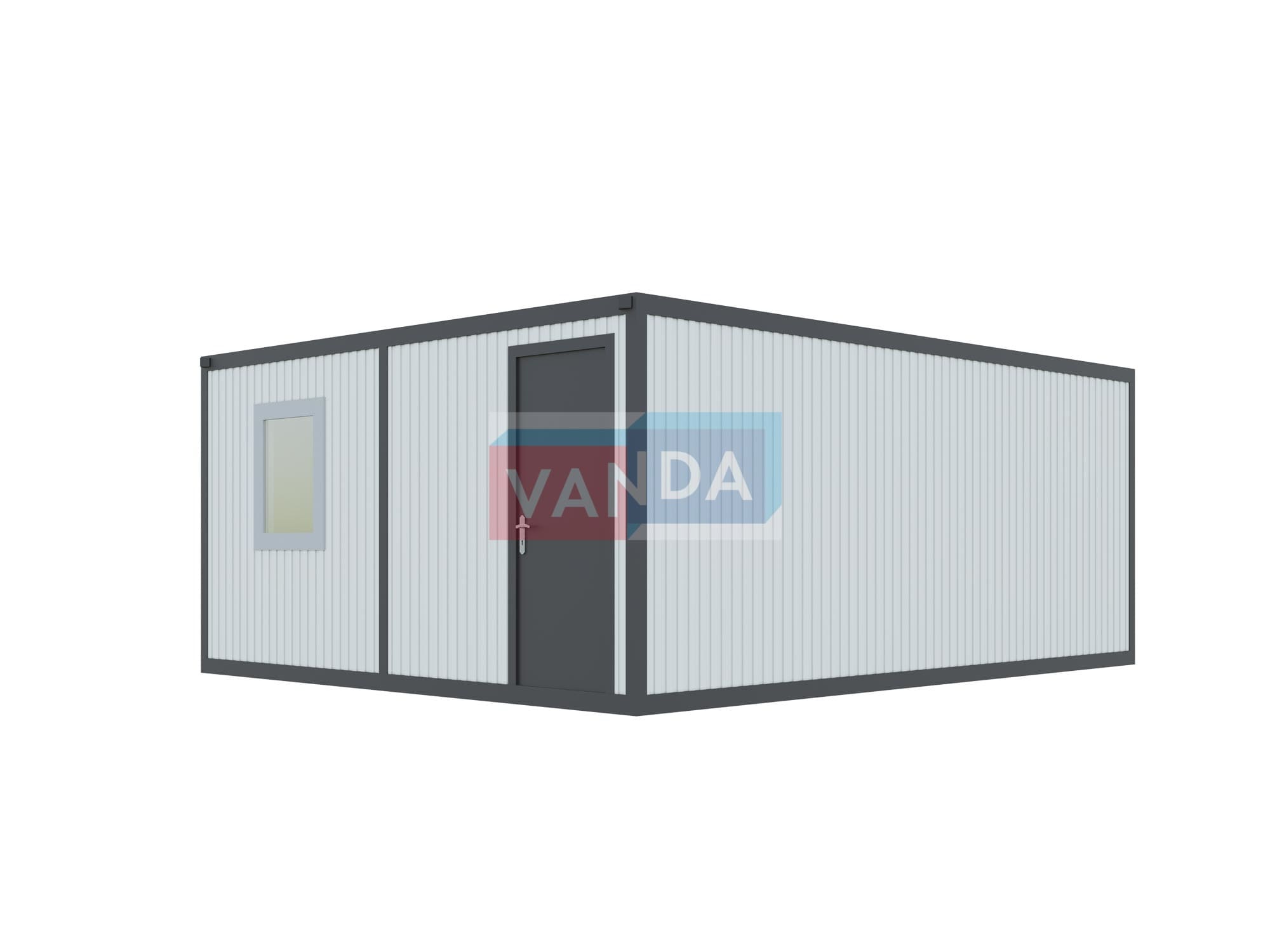 Модульная бытовка с плоской крышей 4.8х6.0